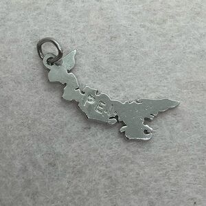 Vtg 925 Sterling Silver PEI P.E.I Prince Edward Island Charm / Pendant